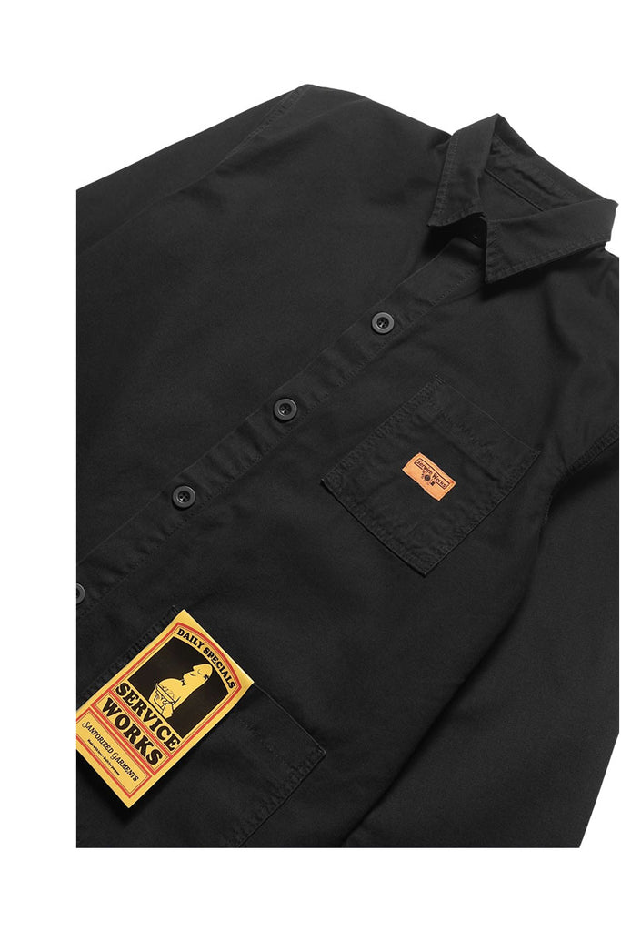 SERVICE WORKS RIPSTOP COVERALL JACKET Black