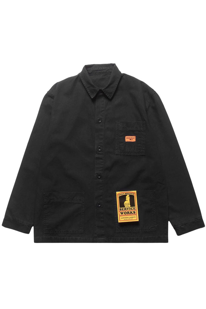 SERVICE WORKS RIPSTOP COVERALL JACKET Black