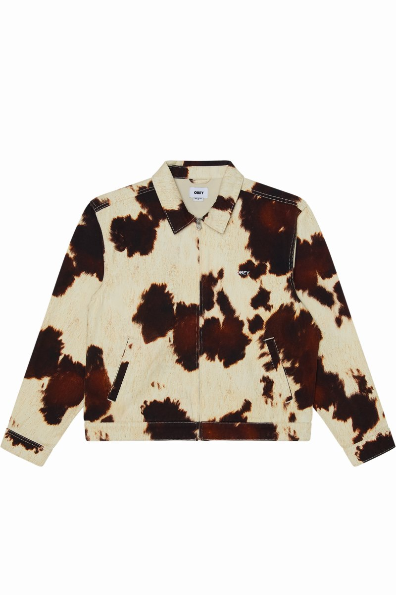 Obey Workshop Jacket Cow Print