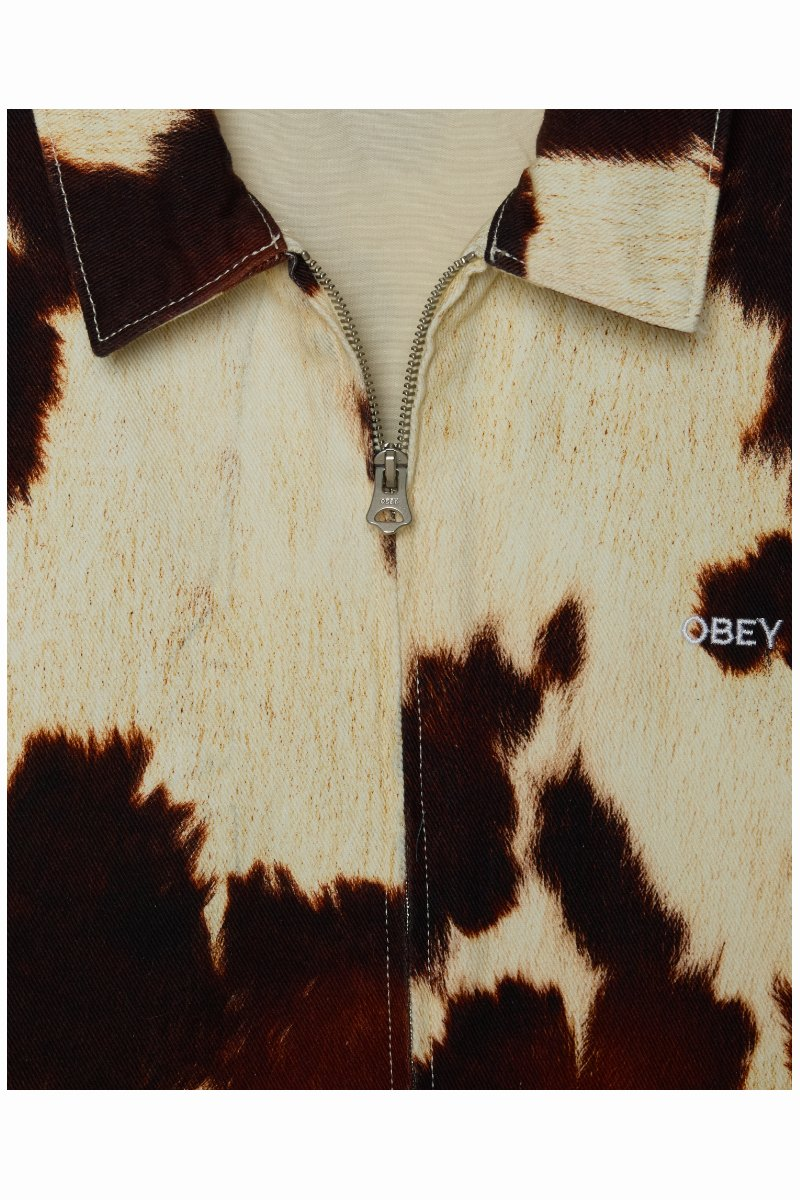 Obey Workshop Jacket Cow Print – view 3