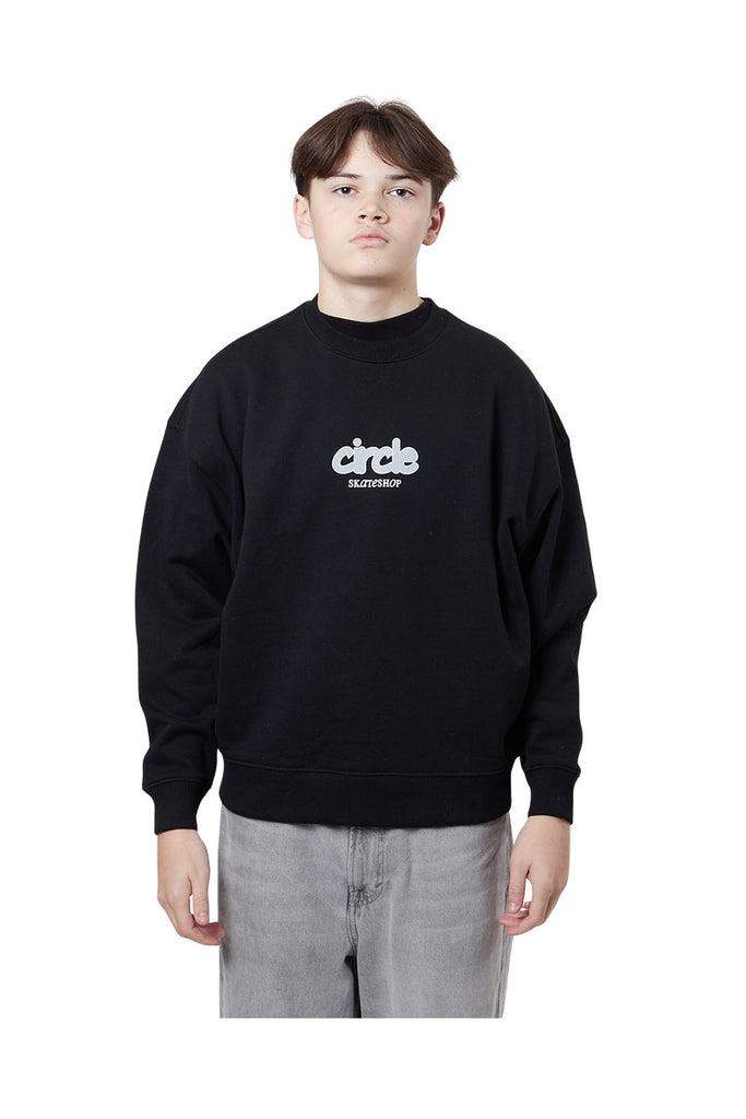 CIRCLE COLLEGE SWEAT Black 