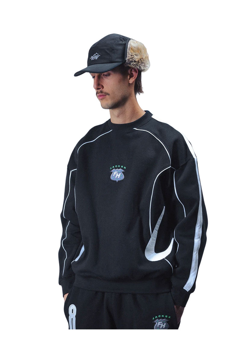 JACKER JANEIRO CREWNECK Black