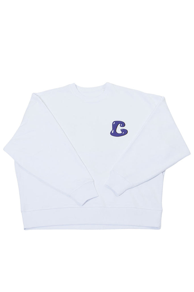 CIRCLE BIG C SWEAT White