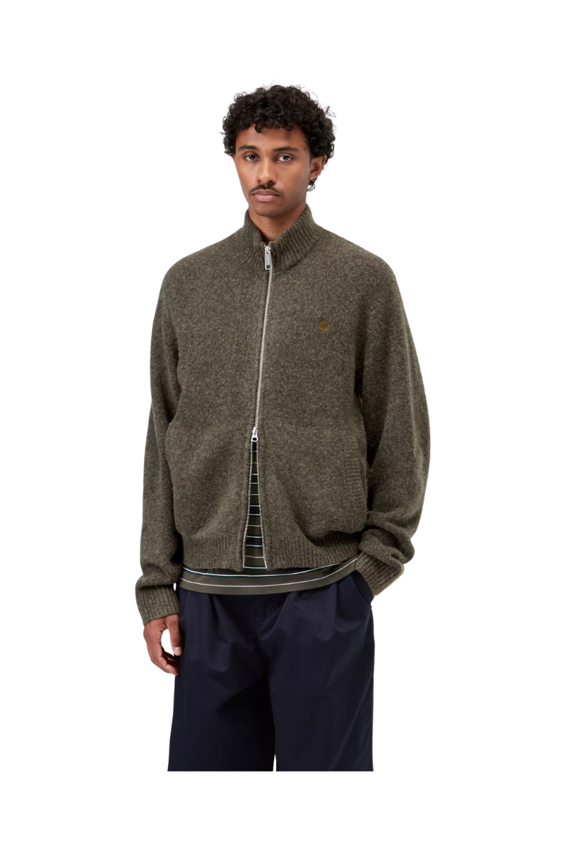 CARHARTT WIP CURTIS SWEATER JACKET Tangled Shungite