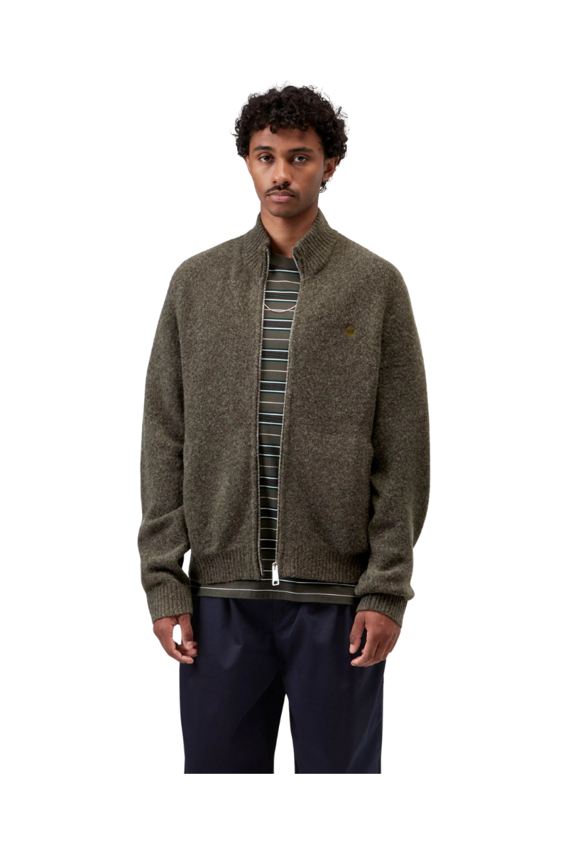 CARHARTT WIP CURTIS SWEATER JACKET Tangled Shungite