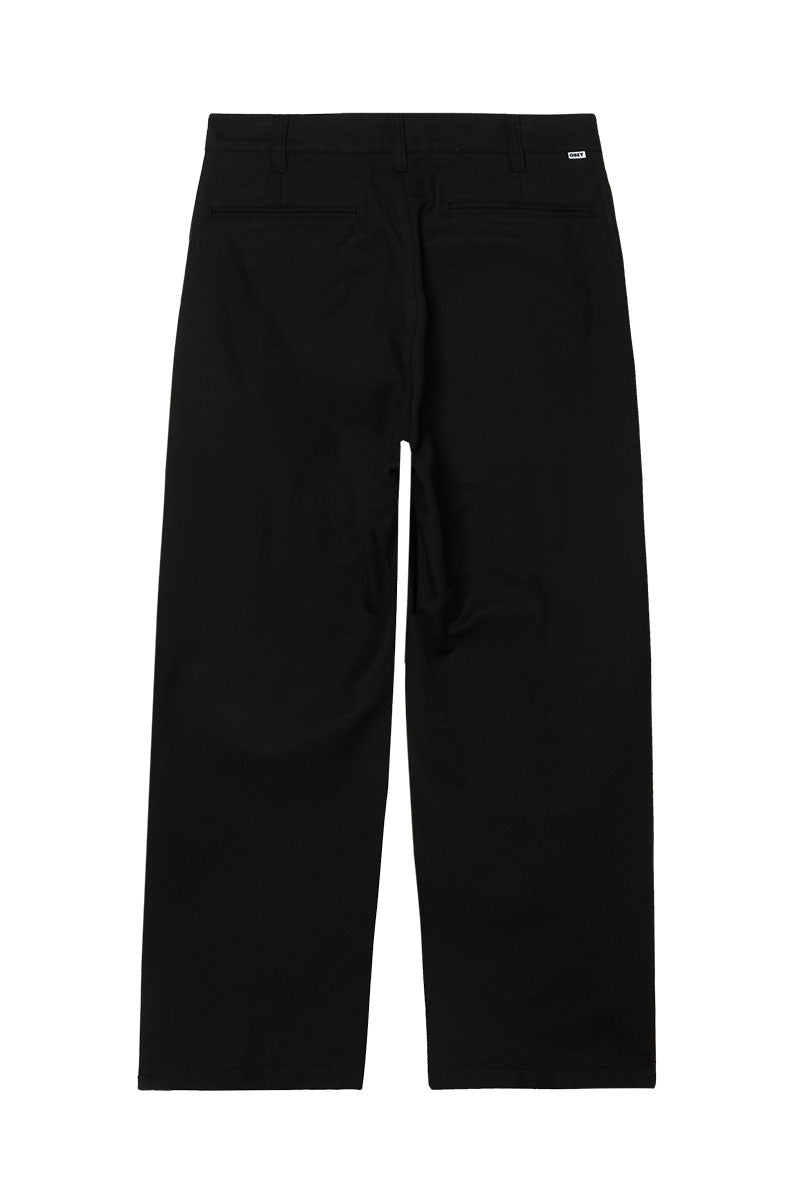 OBEY DEAN PLEATED PANT Black