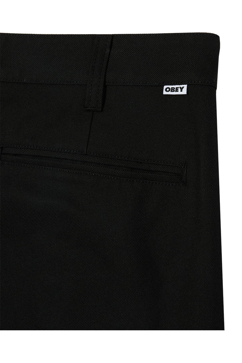 OBEY DEAN PLEATED PANT Black