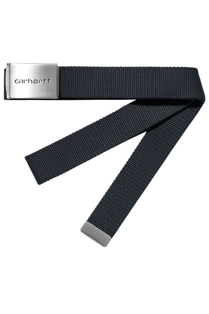 CARHARTT WIP CLIP BELT Chrome / Deep Night