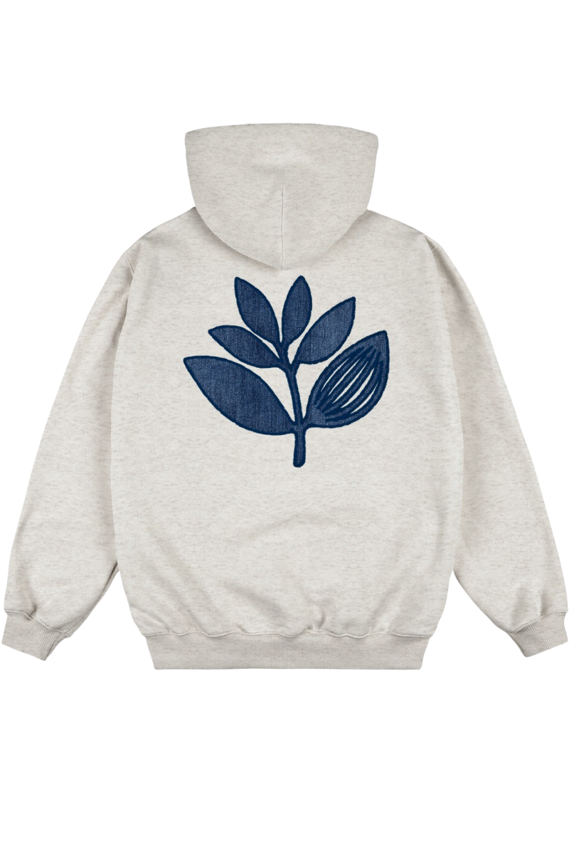 MAGENTA DENIM PLANT HOODIE Ash Heather