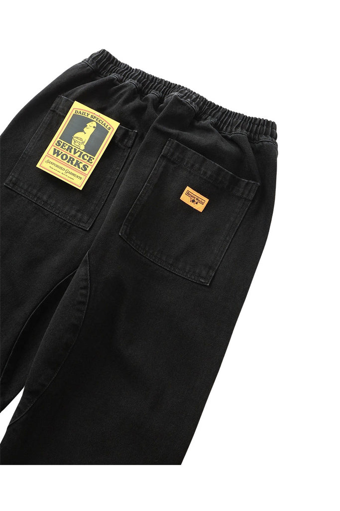 SERVICE WORKS DENIM CHEF PANT Black