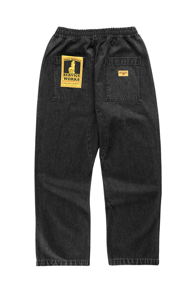 SERVICE WORKS DENIM CHEF PANT Black