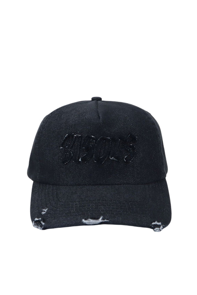 KISSES SKATEBOARD CAP PAST Black Denim