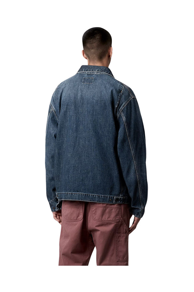 CARHARTT WIP OG DETROIT JACKET Blue Dark Used wash