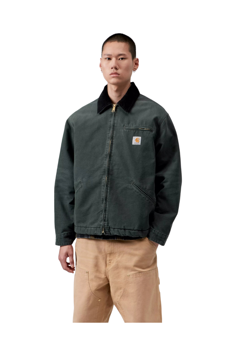 CARHARTT WIP OG DETROIT JACKET Raven / Black Stone Canvas