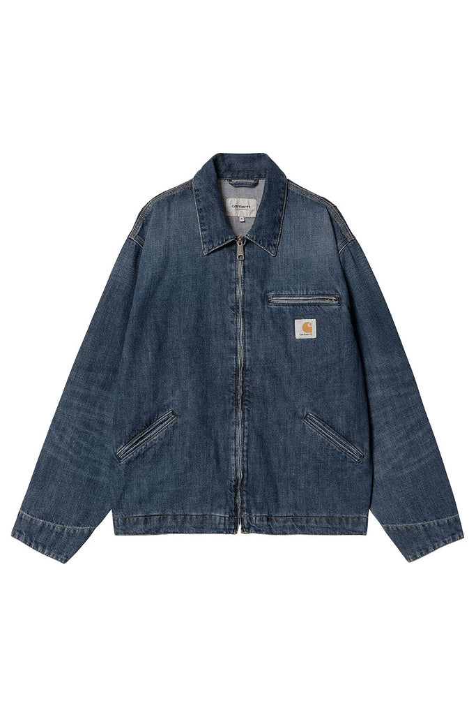 CARHARTT WIP OG DETROIT JACKET Blue Dark Used wash