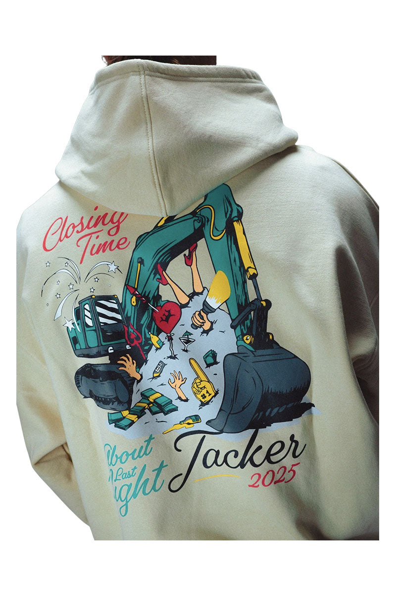 JACKER CLOSING TIME HOODIE Beige