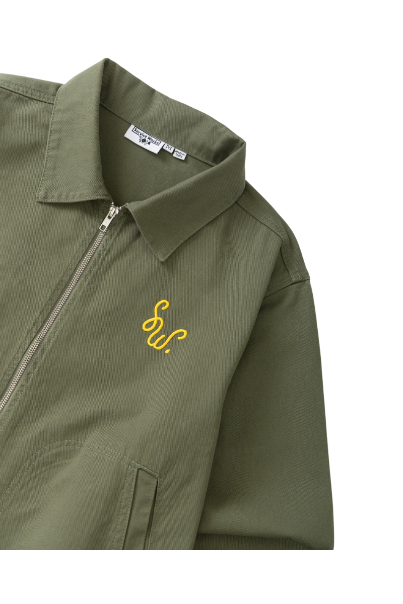 SERVICE WORKS DOVE WORK JACKET Olive