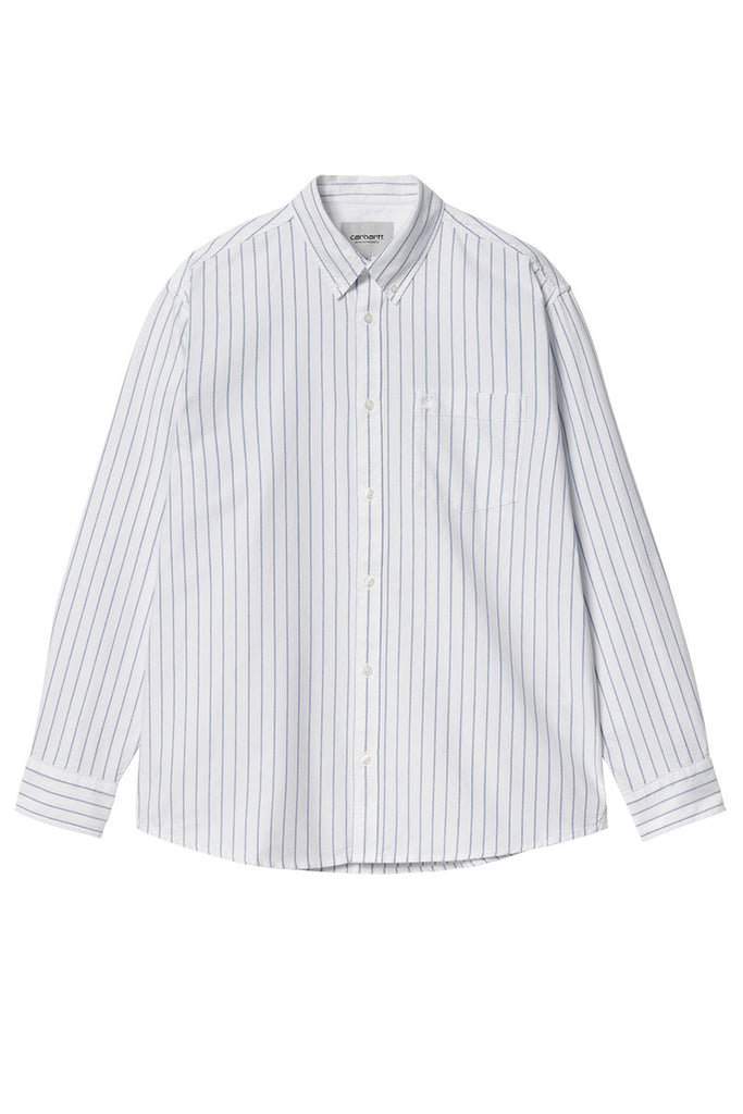 CARHARTT WIP DOWLEN SHIRT L/S Dowlen Stripe / White