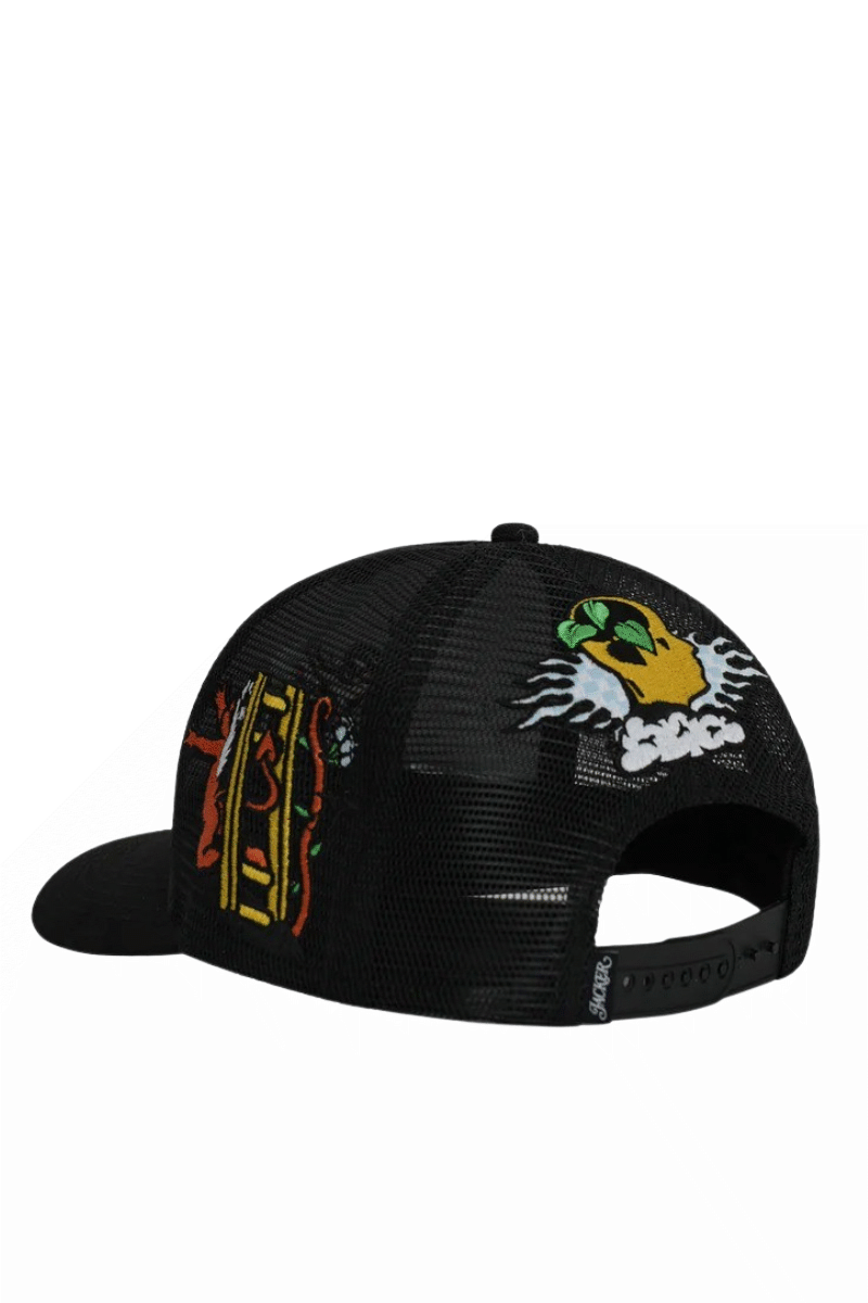 JACKER DREAM MAZE TRUCKER CAP Black