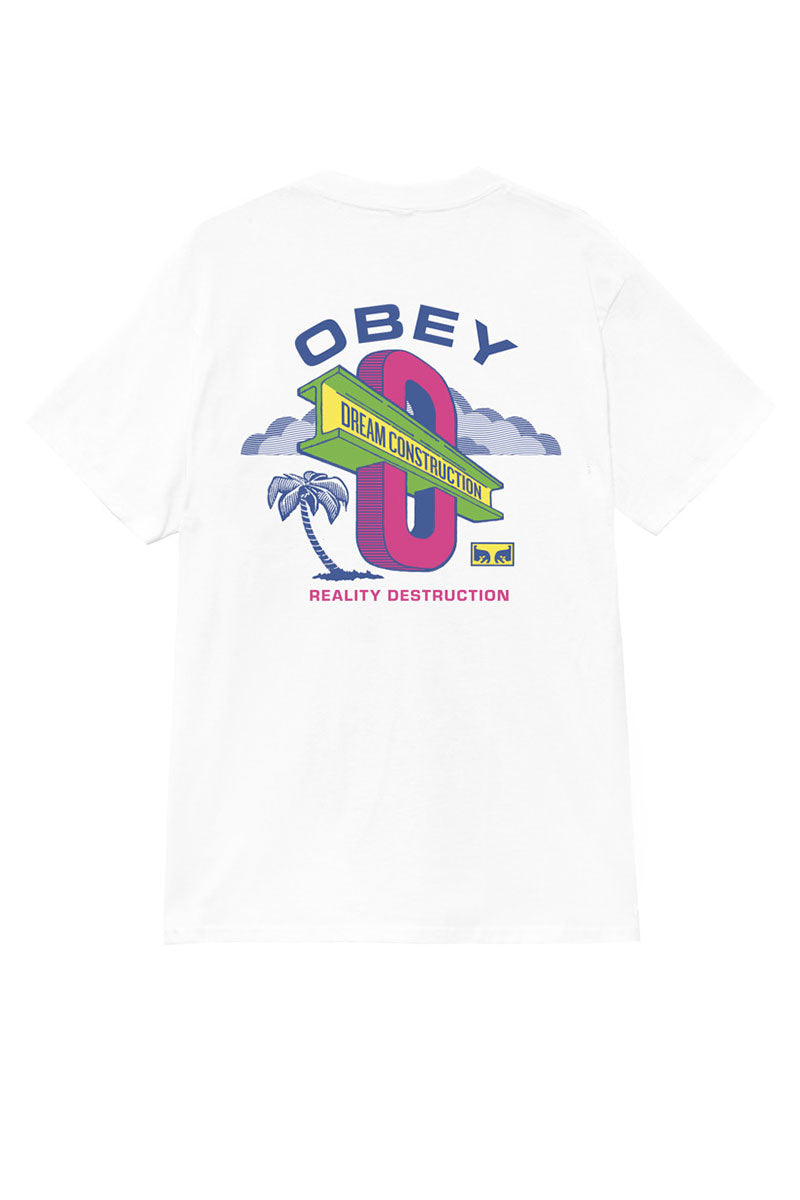 OBEY DREAM CONSTRUCTION T-SHIRT White