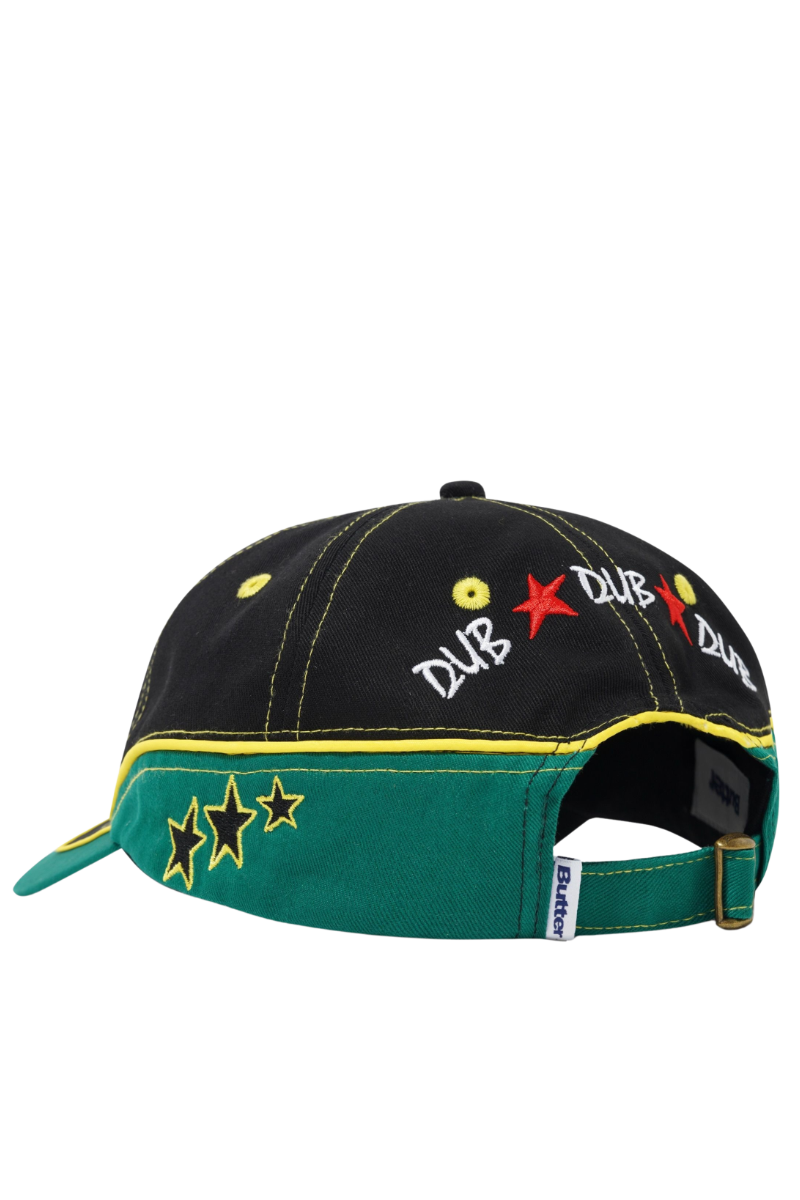 BUTTER DUB 6 PANEL CAP Black / Green