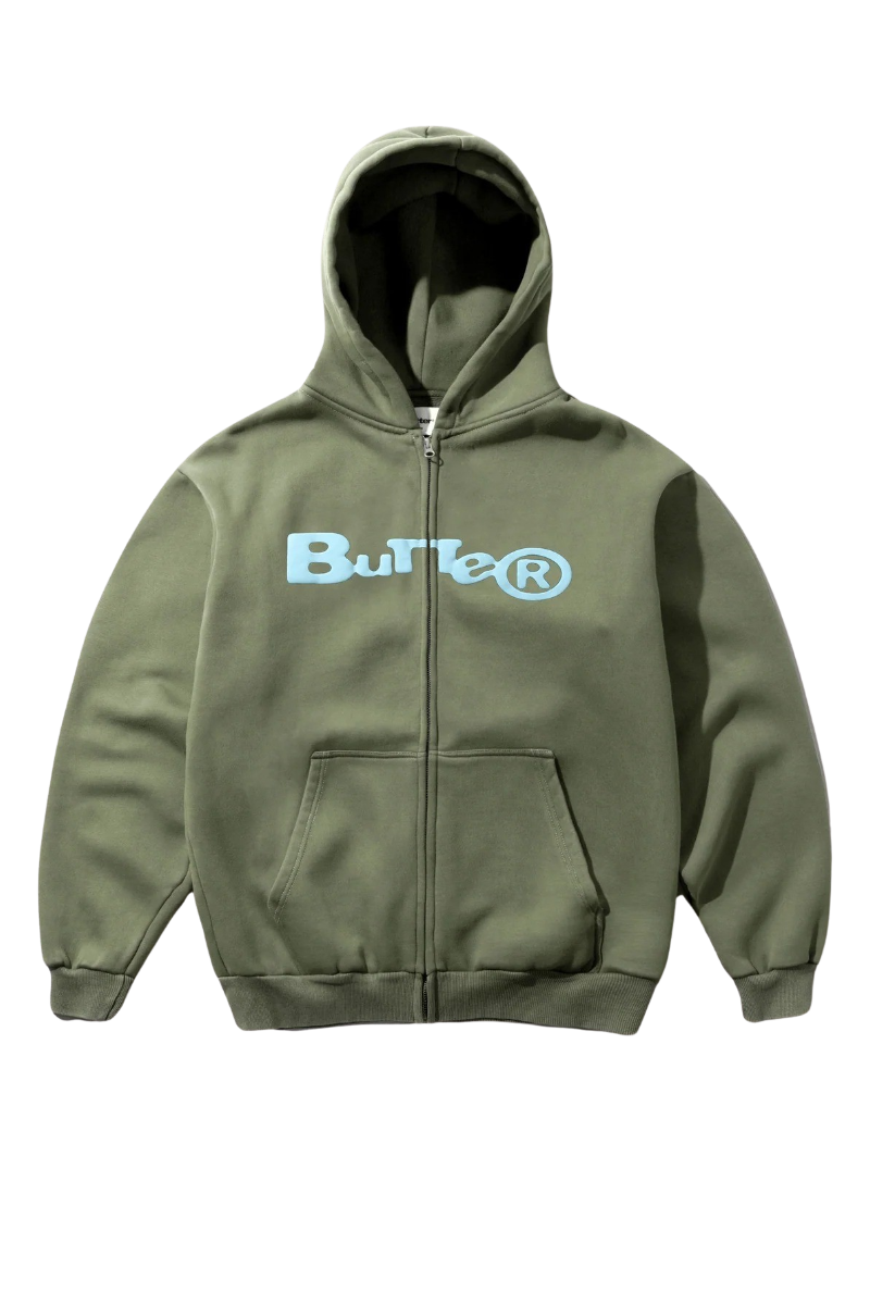 BUTTER REGISTERED ZIP-THRU HOOD Dull Army