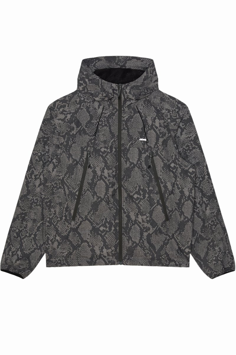 Obey Dusk Jacket Grey Snake