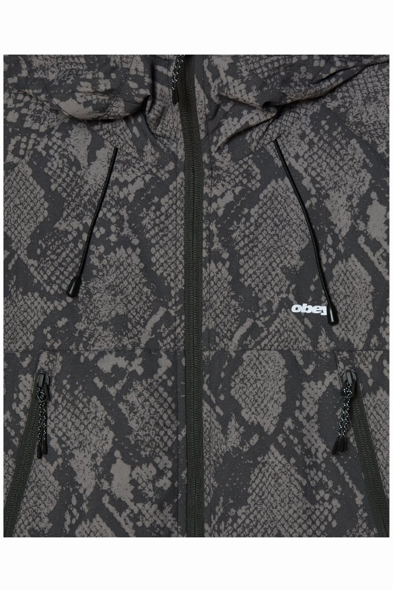 Obey Dusk Jacket Grey Snake – view 3