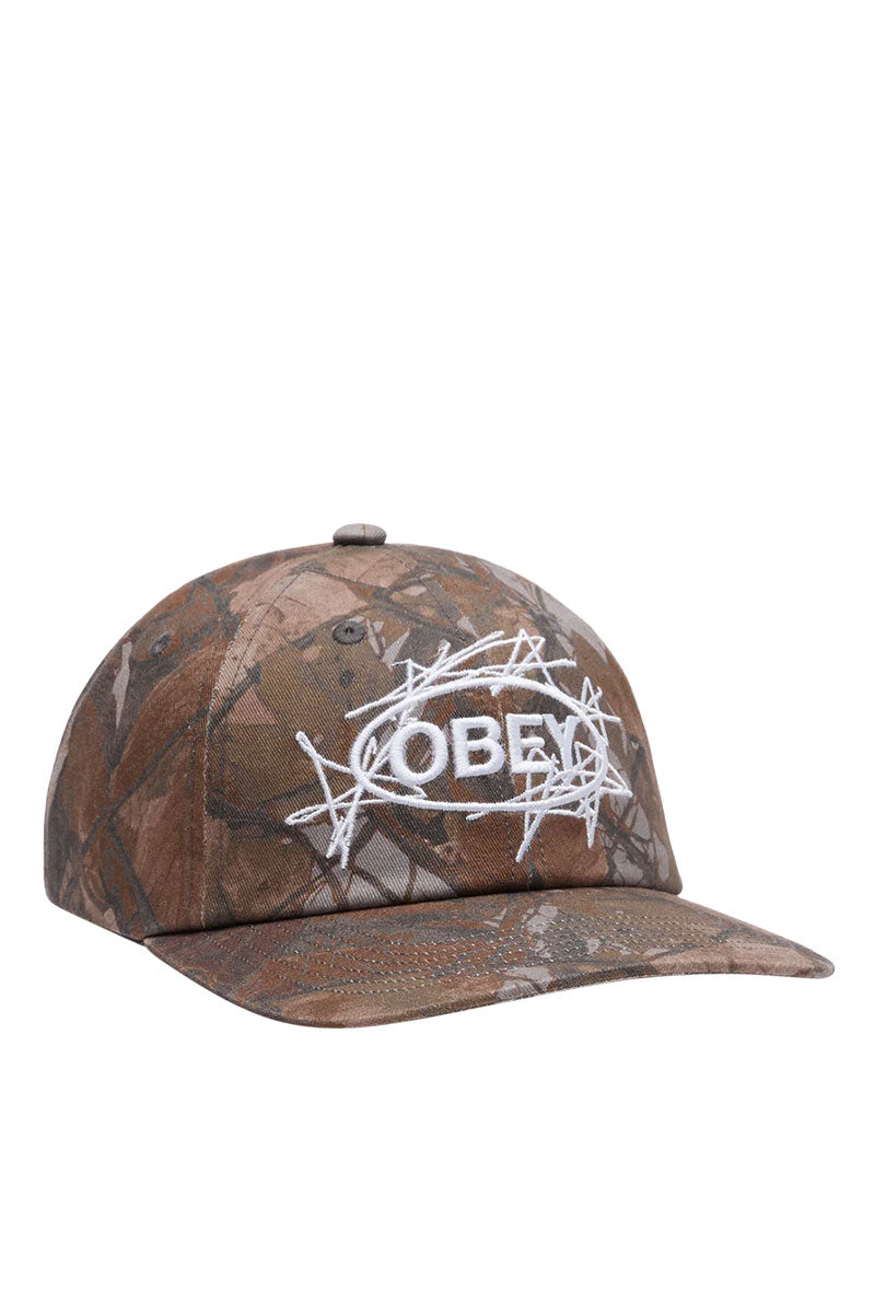 OBEY DUSTER 6 PNL VELCRO BACK CAP Camo Multi