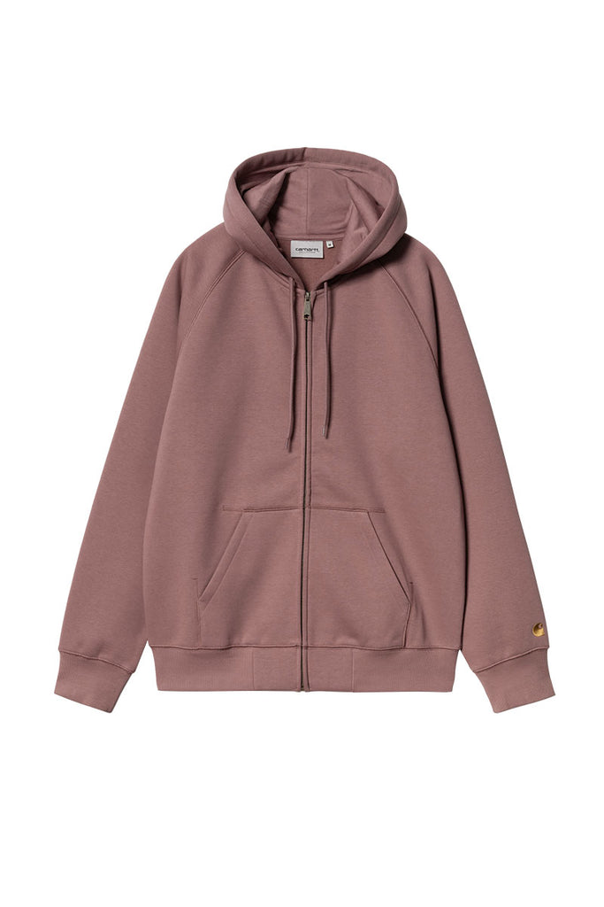 CARHARTT WIP HOODED CHASE JACKET Dusty Pink / Gold