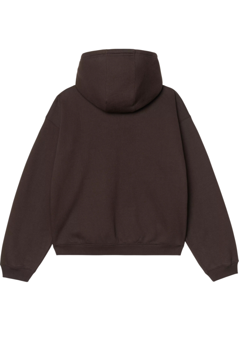 CARHARTT WIP HOODED EBBERT JACKET Tobacco / White