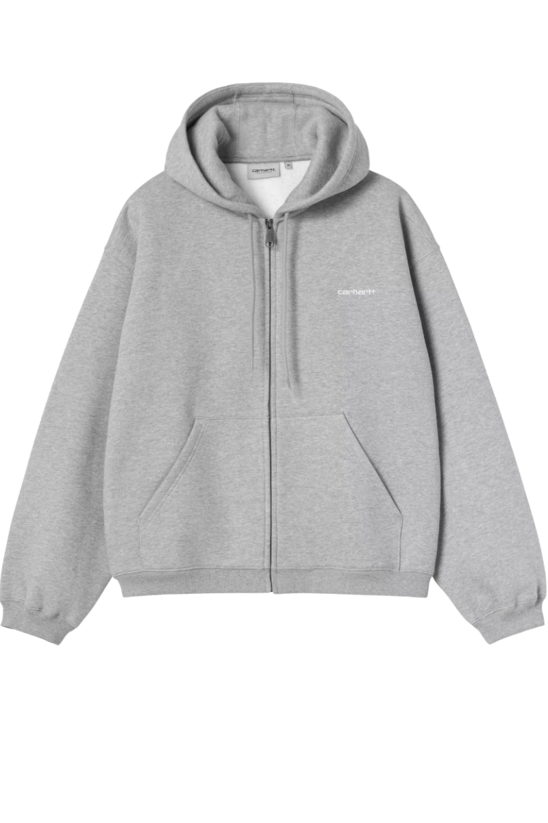 CARHARTT WIP HOODED EBBERT JACKET Grey Heather / White