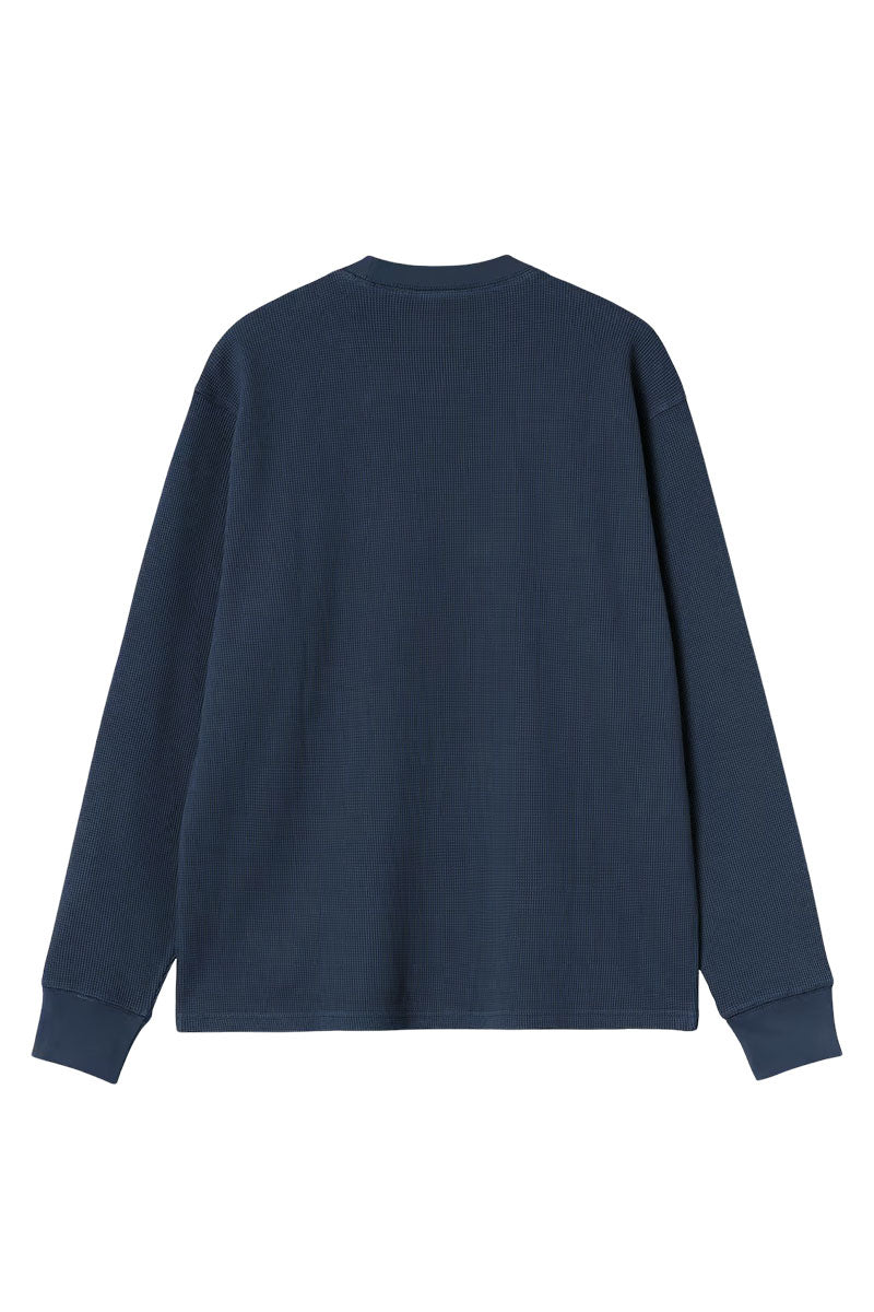 CARHARTT WIP L/S EIGHTYNINE WAFFLE T-SHIRT Jupiter / White