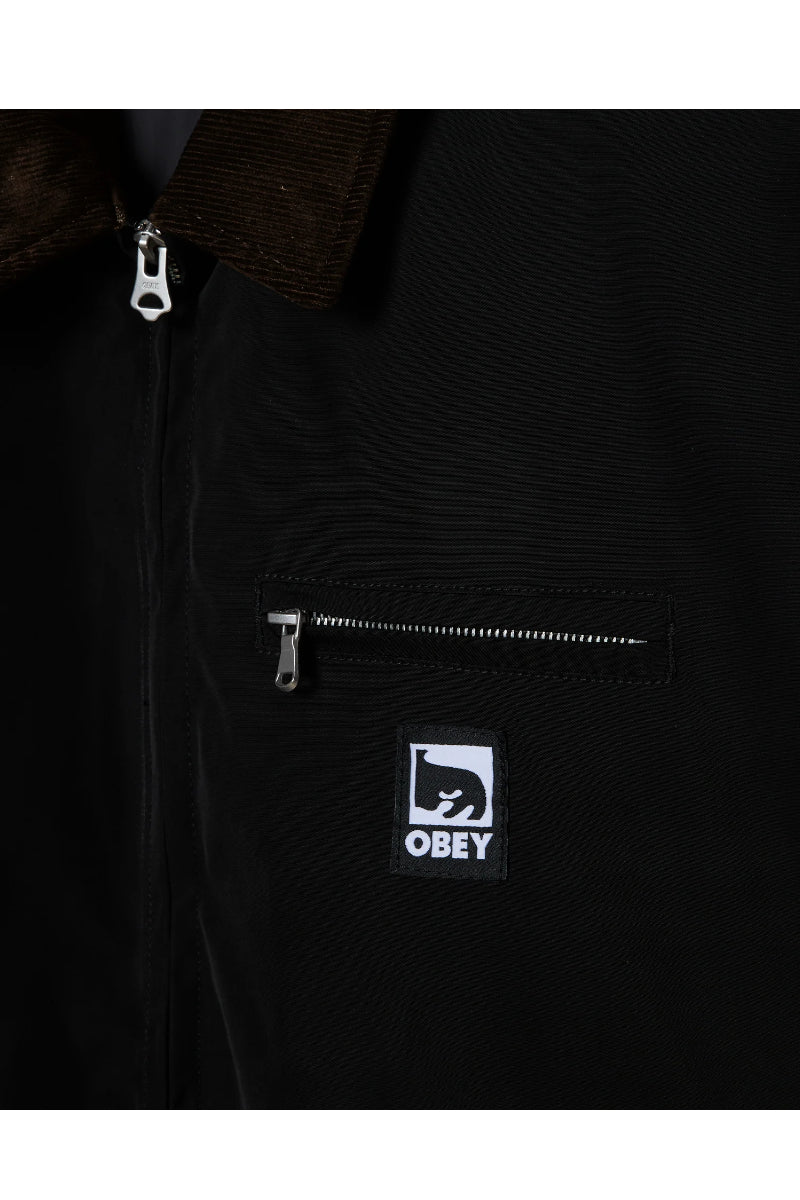 Veste Obey Elysian noire – vue 3