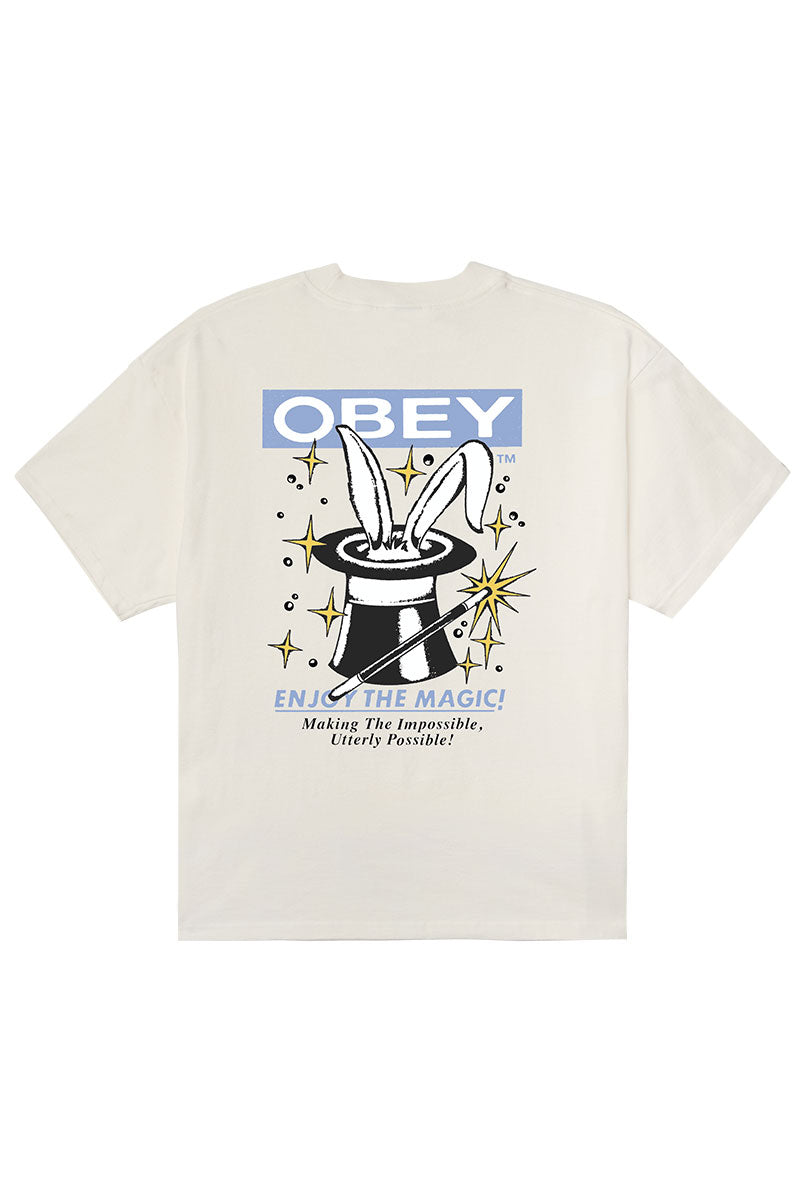 OBEY ENJOY THE MAGIC T-SHIRT Vintage White