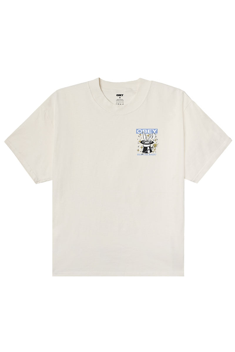OBEY ENJOY THE MAGIC T-SHIRT Vintage White