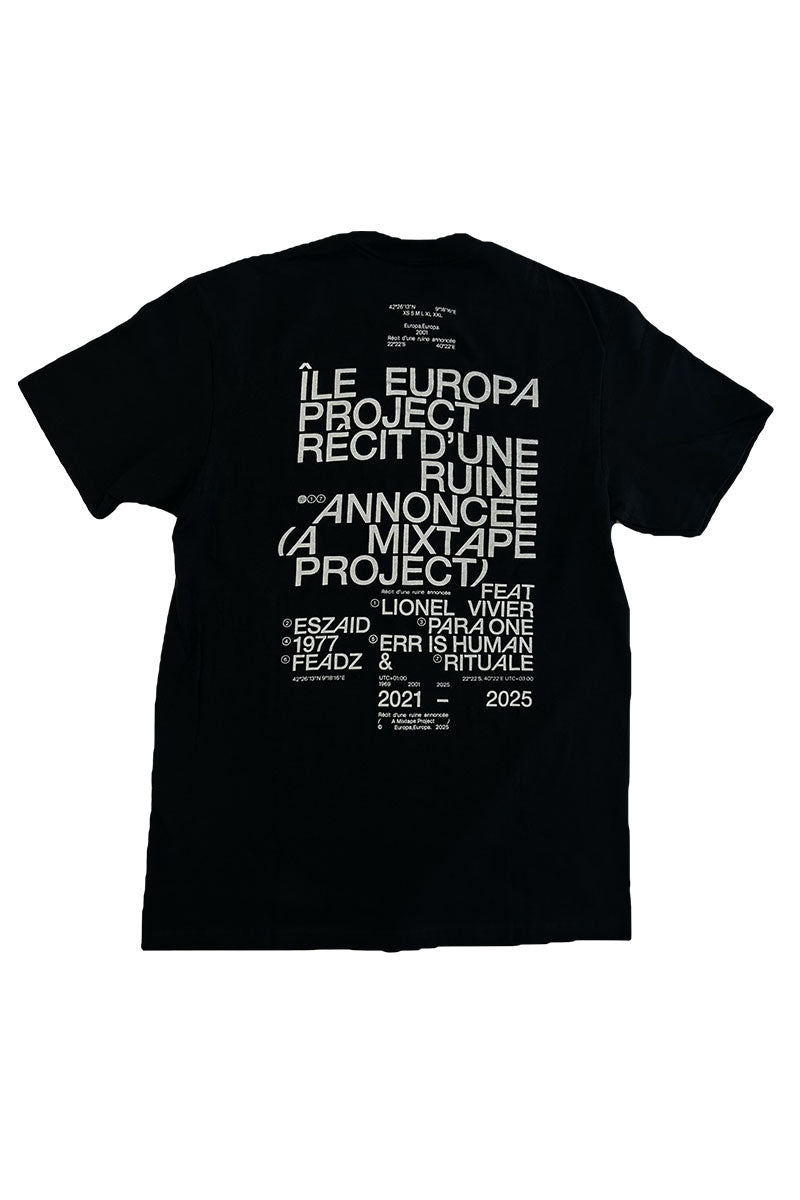 EUROPA T-SHIRT Black / White