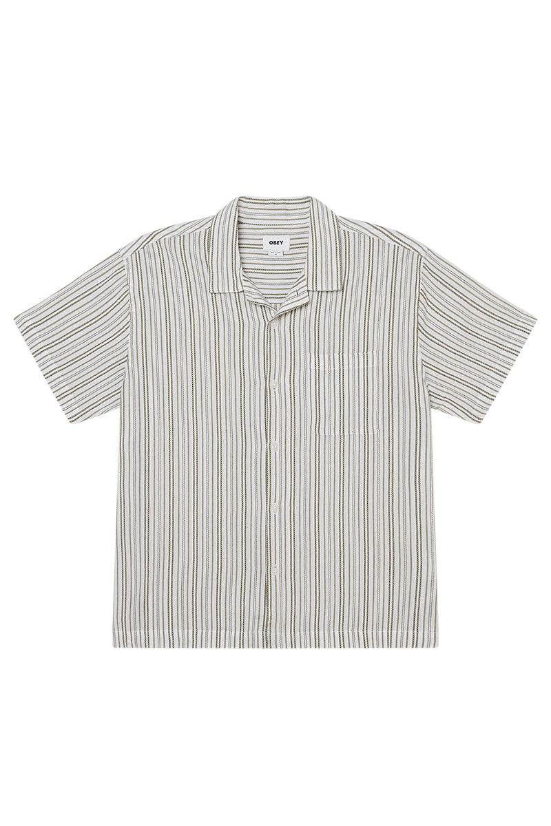OBEY EVANS WOVEN Moss Green Multi