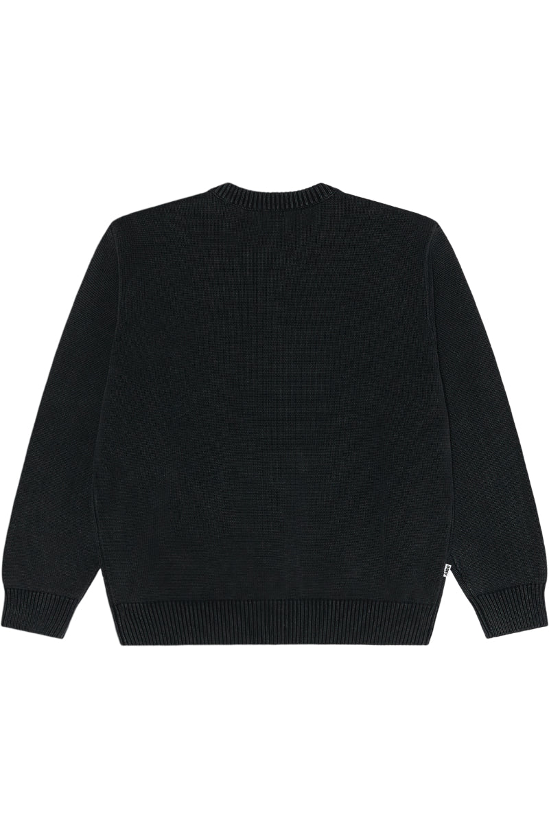 Obey Fade Wash Speed Logo Sweater Digital Black – view 2