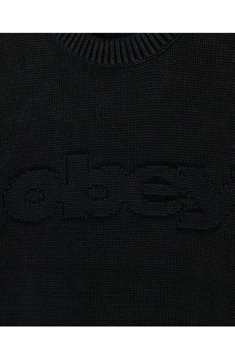 Obey Fade Wash Speed Logo Sweater Digital Black – view 3