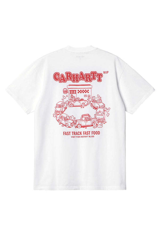 CARHARTT WIP FAST FOOD T-SHIRT White / Red