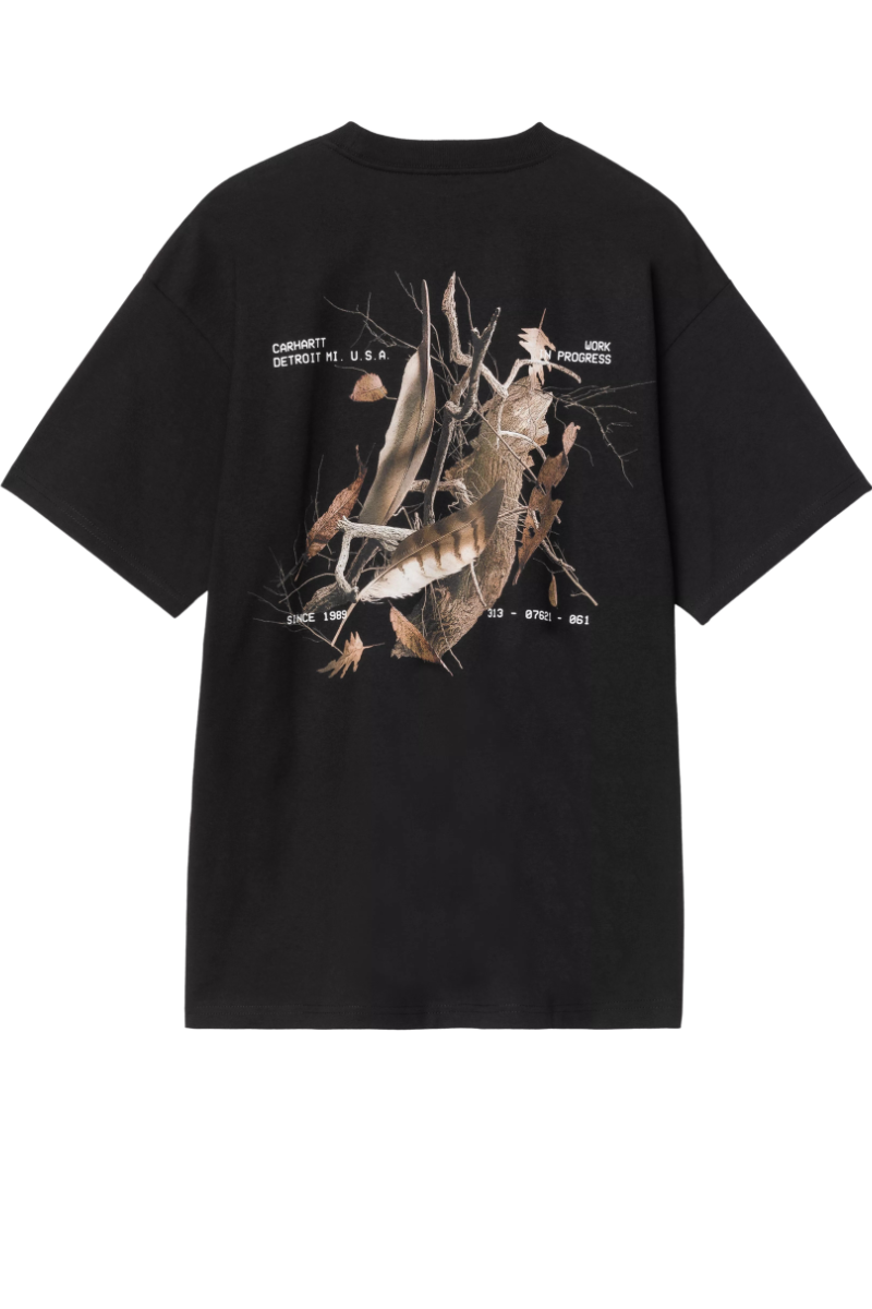 CARHARTT WIP FEATHER PROGRESS T-SHIRT Black