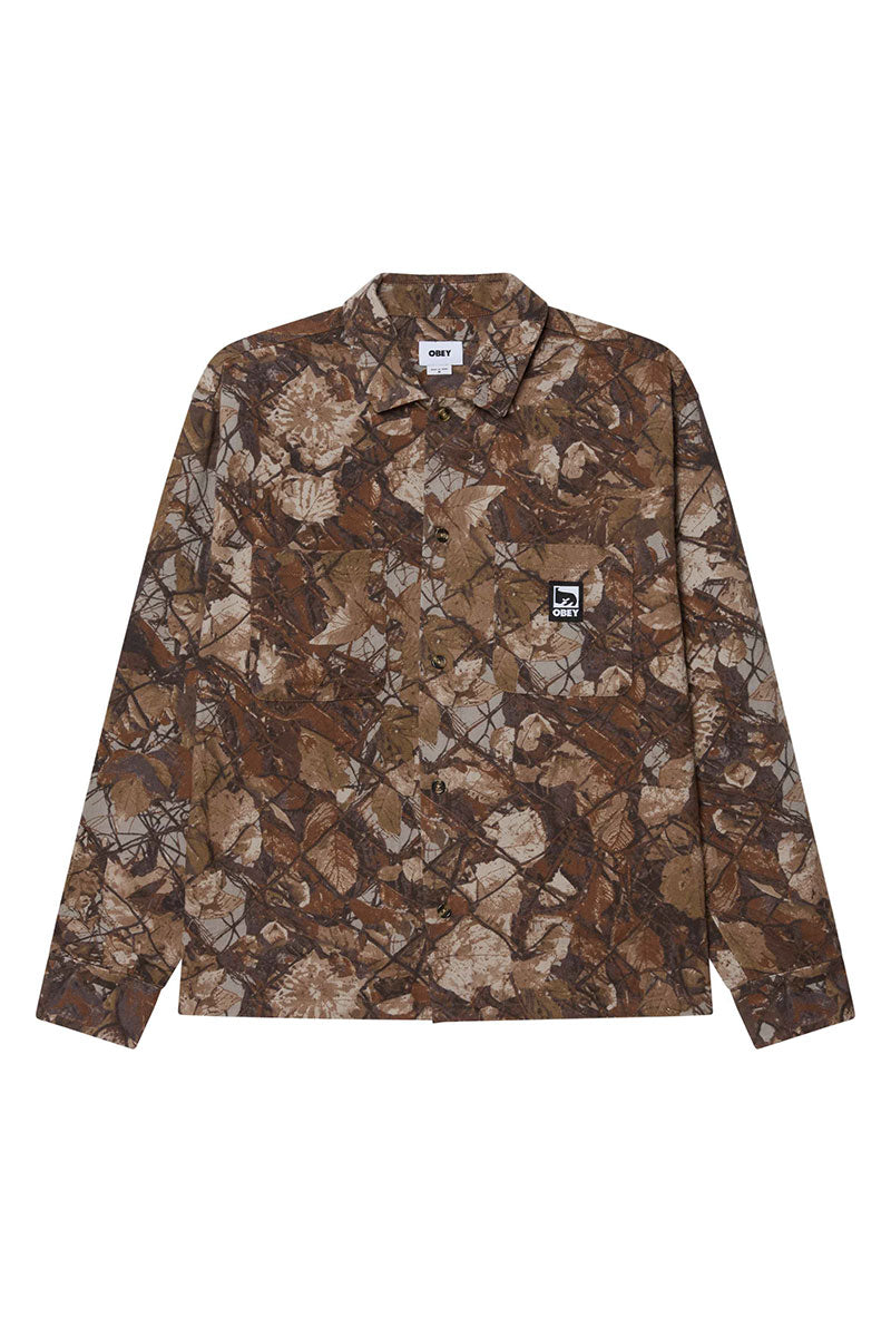 OBEY FENCE CAMO WOVEN SHIRET Fence Camo Multi