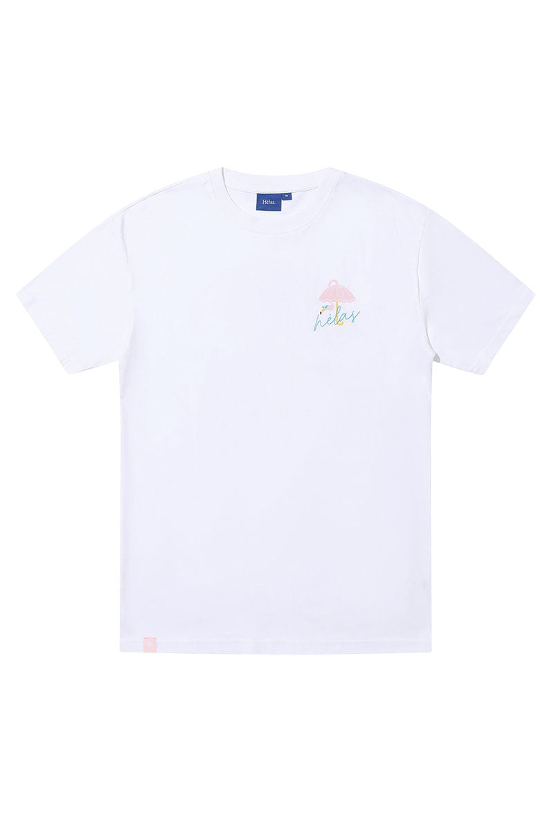 HELAS CAPS FLAMINGO T-SHIRT White