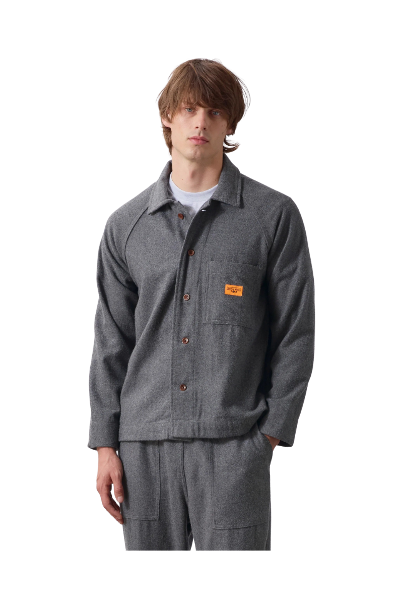 SERVICE WORKS FLANNEL FOH OVERSHIRT Charcoal