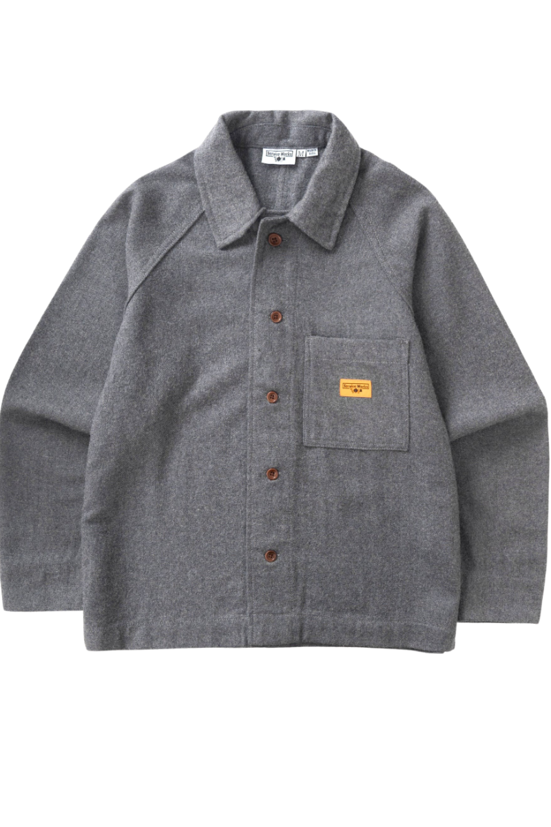 SERVICE WORKS FLANNEL FOH OVERSHIRT Charcoal
