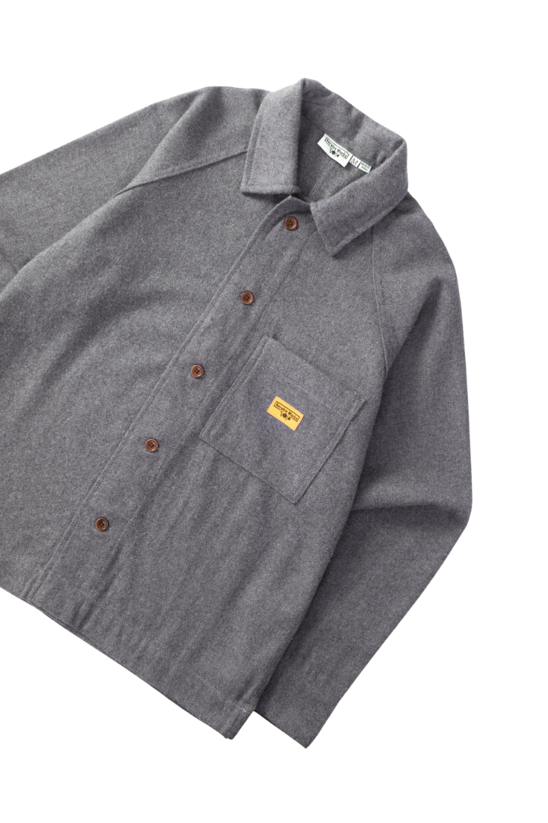 SERVICE WORKS FLANNEL FOH OVERSHIRT Charcoal