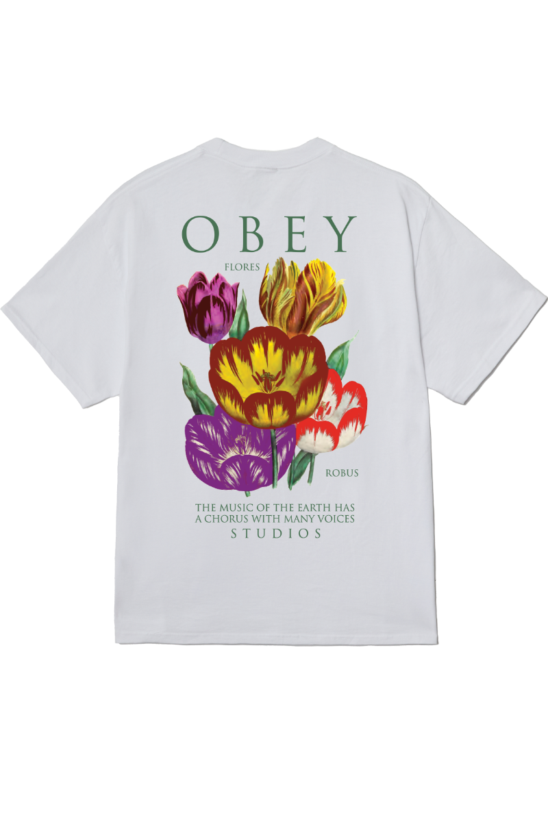 OBEY FLORES ROBUS T-SHIRT White