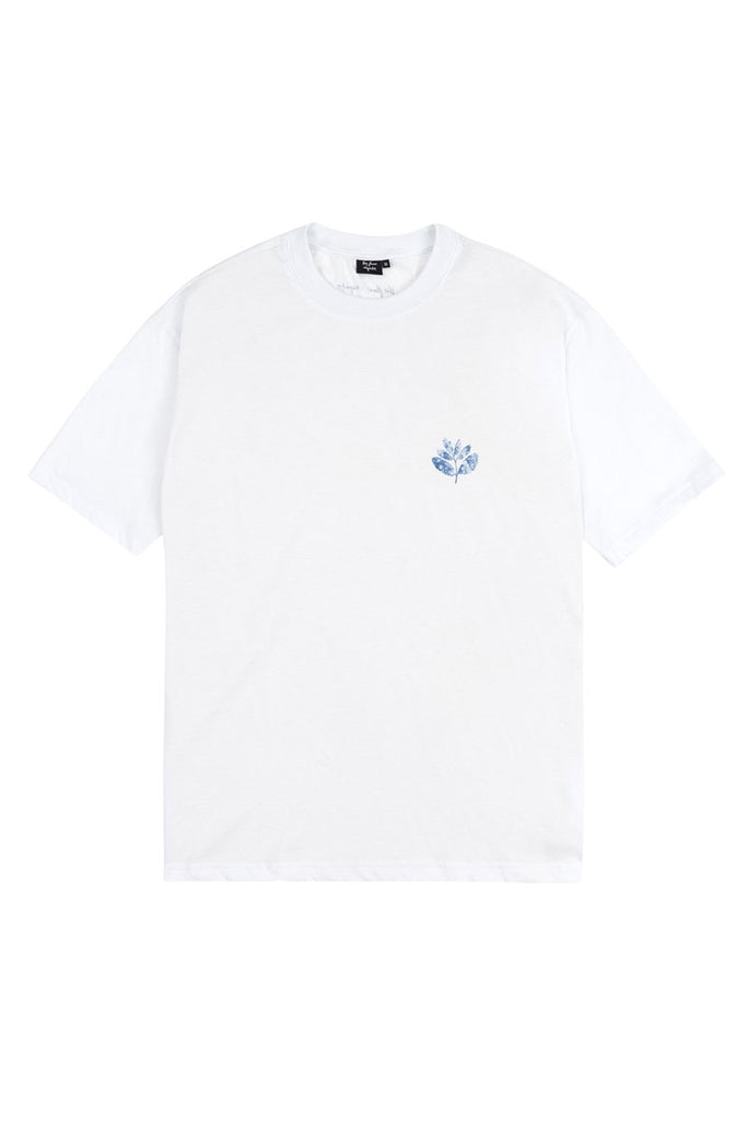 MAGENTA BLUE FLOWERS COLLAB T-SHIRT White