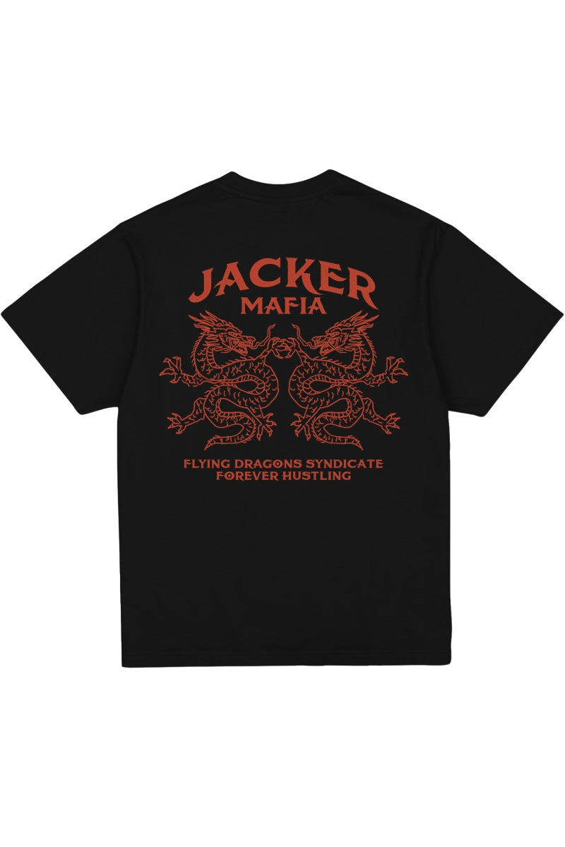 T-shirt Jacker Flying Dragons noir